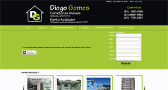 Desktop Screenshot of diogogomesimoveis.com.br